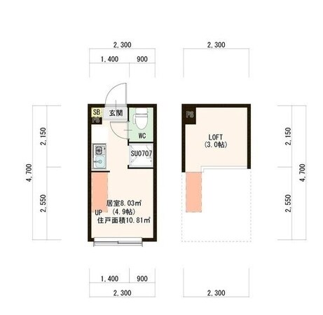 野方駅 徒歩6分 2階の物件間取画像